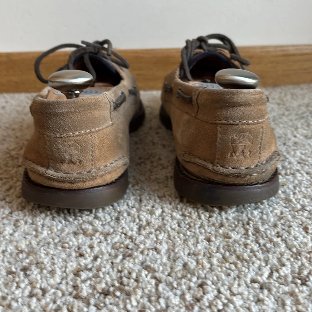 Brunello Cucinelli Men’s Brown Suede Moc Toe Boat Shoes Made in Italy US 9.5-10 - Picture 4 of 8